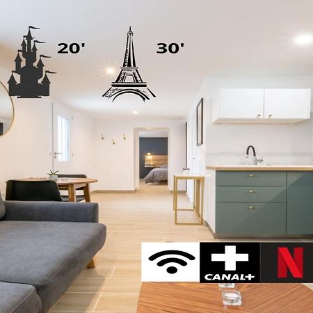 Calme Absolu, Terrasse Et Parking Entre Paris Et Disney Vaires-sur-Marne المظهر الخارجي الصورة
