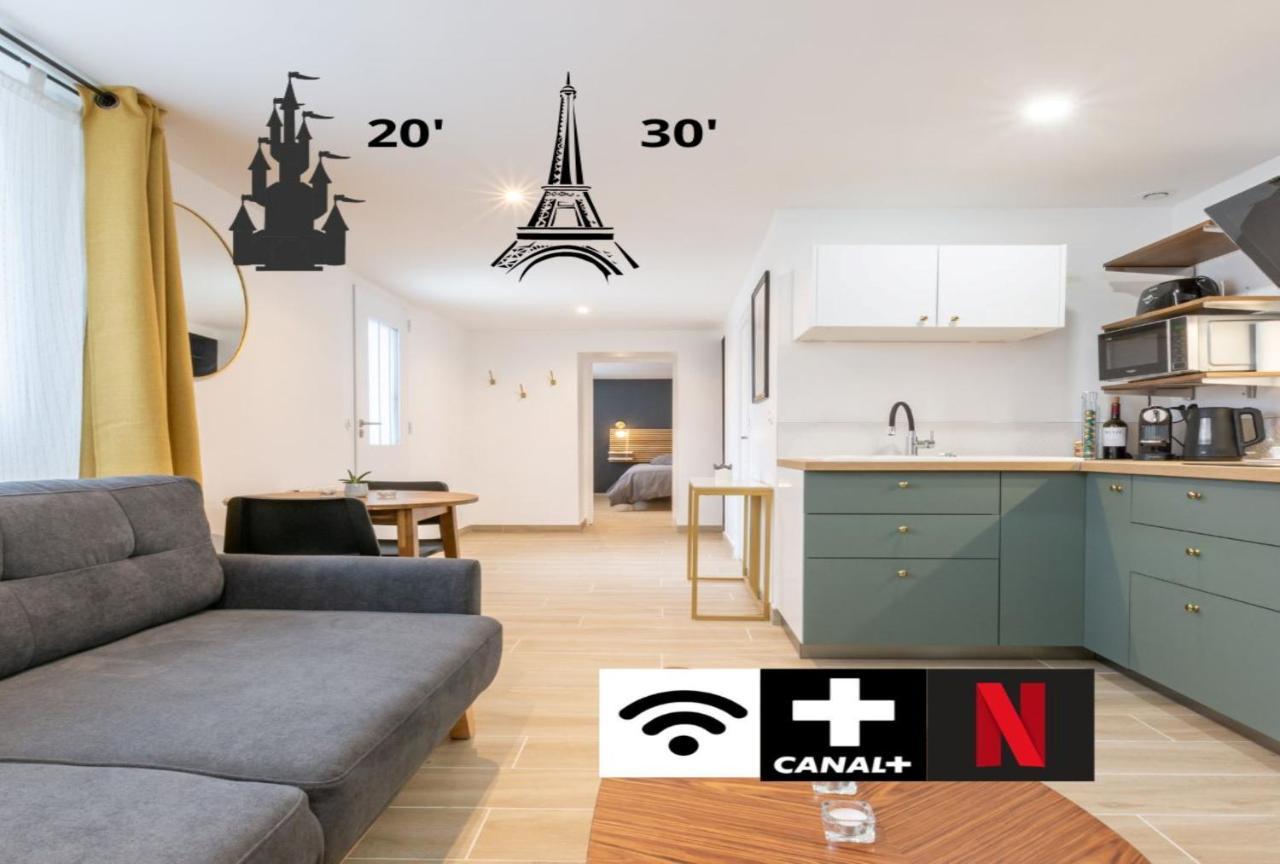 Calme Absolu, Terrasse Et Parking Entre Paris Et Disney Vaires-sur-Marne المظهر الخارجي الصورة